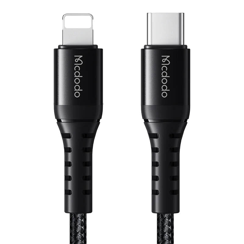 Cable de datos y carga McDodo CA-5631 36W USB-C a Lightning 1 m - Negro