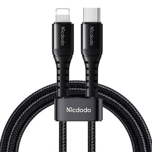 Cable de datos y carga McDodo CA-5631 36W USB-C a Lightning 1 m - Negro