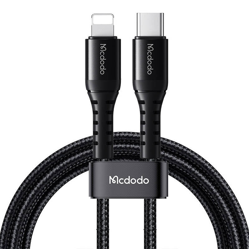 Cable de datos y carga McDodo CA-5631 36W USB-C a Lightning 1 m - Negro