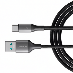 Cable USB-A a USB-C 3A Carga Rápida 1 m Negro 