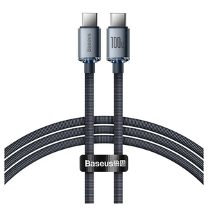 Cable USB-C a USB-C 100W Carga Rápida 1.2 m / 2 m – Baseus Crystal Shine 