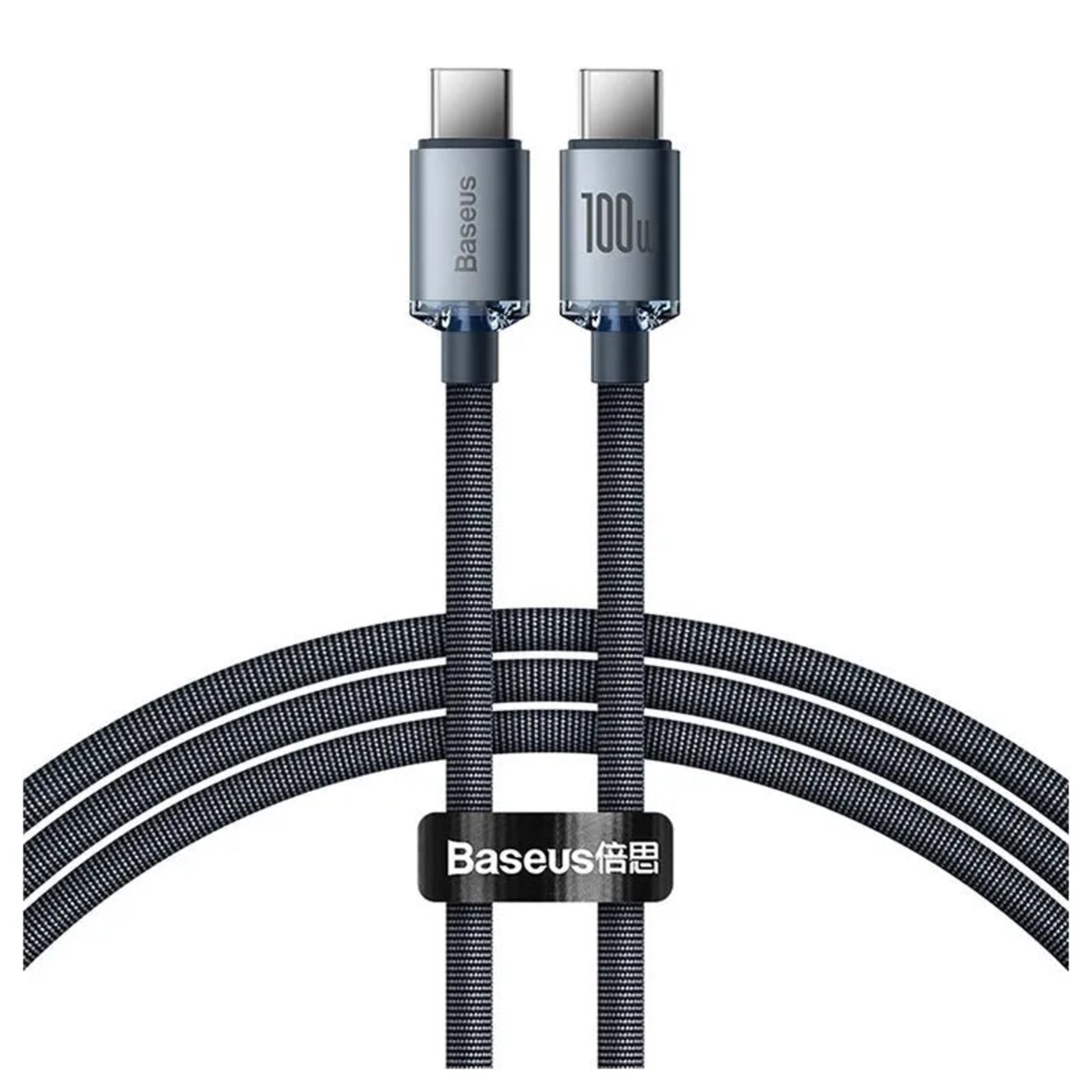 Cable USB-C a USB-C 100W Carga Rápida 1.2 m / 2 m – Baseus Crystal Shine 