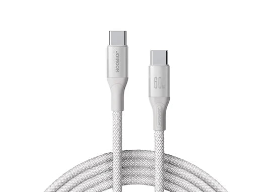 Cable Tipo-C a Tipo-C S-A28 60W – 2 m Blanco | Carga Rápida para Laptops, Tablets y Smartphones
