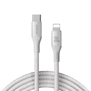 Cable USB-C a Lightning 30W Carga Rápida 2 m Blanco – Joyroom 