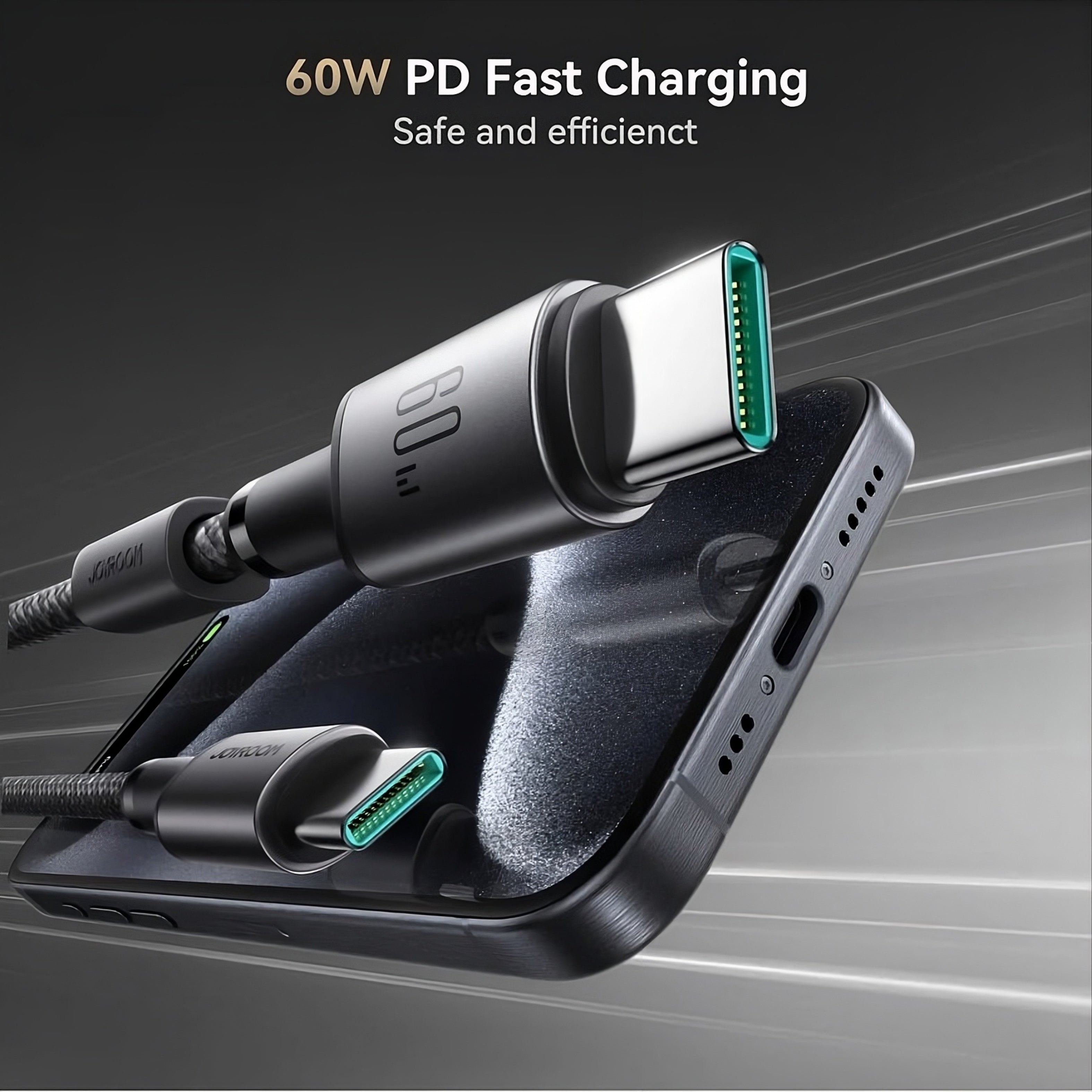 Cable USB-C a USB-C 60W Carga Rápida con Soporte Magnético – Joyroom 