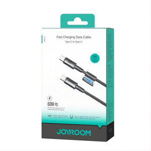Cable USB-C a USB-C 60W Carga Rápida con Soporte Magnético – Joyroom 