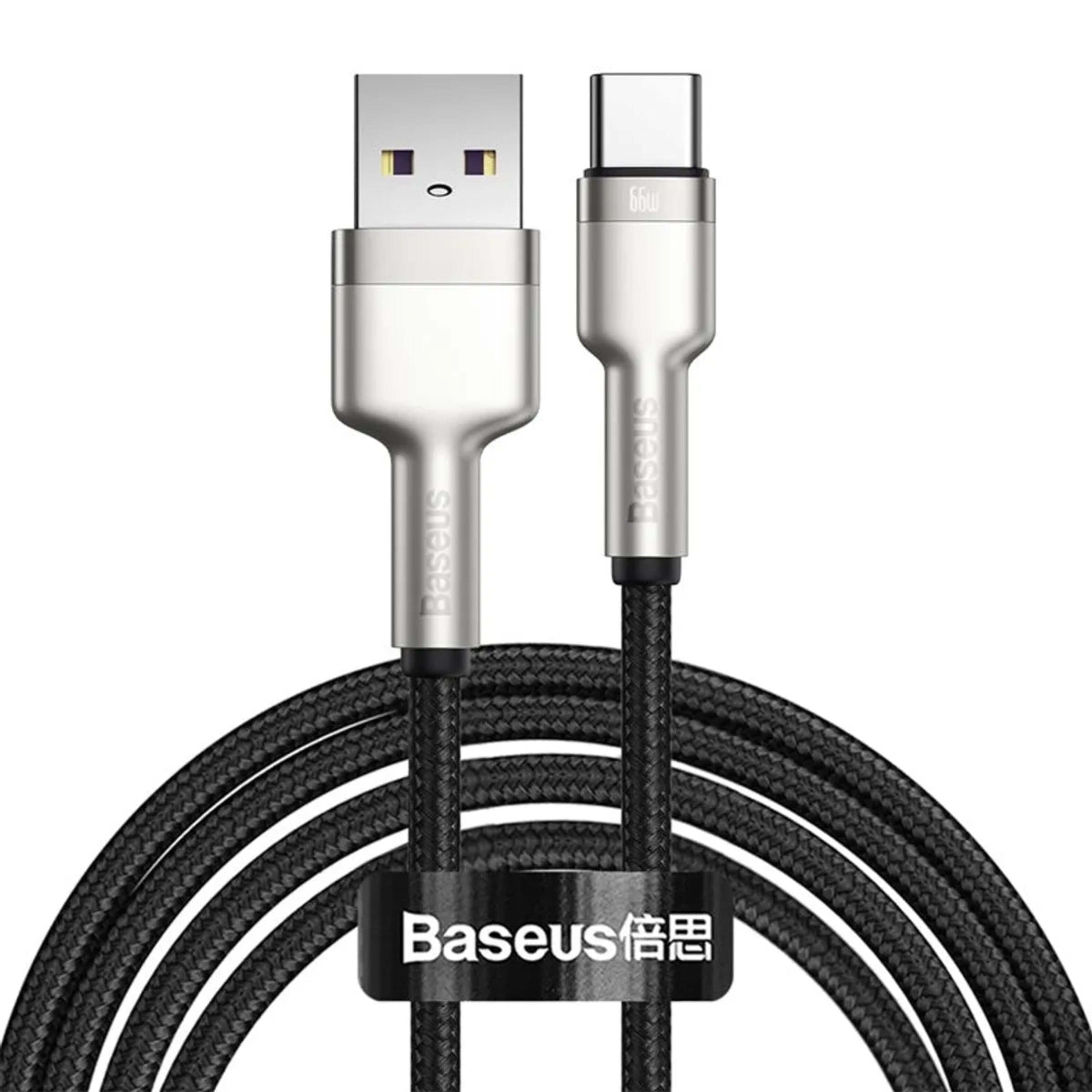 Cable USB-A a USB-C 66W Carga Rápida 1 m / 2 m – Baseus Cafule 