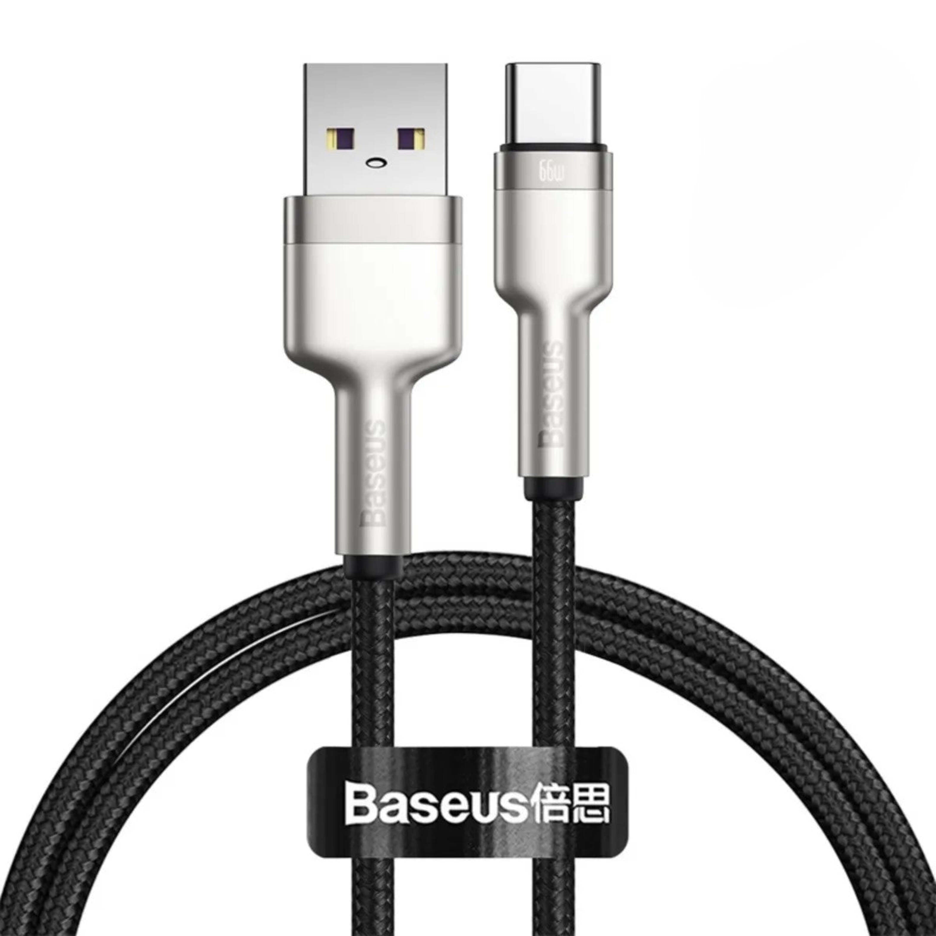Cable USB-A a USB-C 66W Carga Rápida 1 m / 2 m – Baseus Cafule 