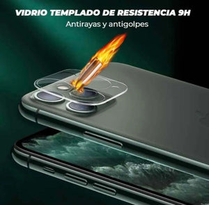 Protector de Cámara iPhone Vidrio Templado HD Anti Rayas 