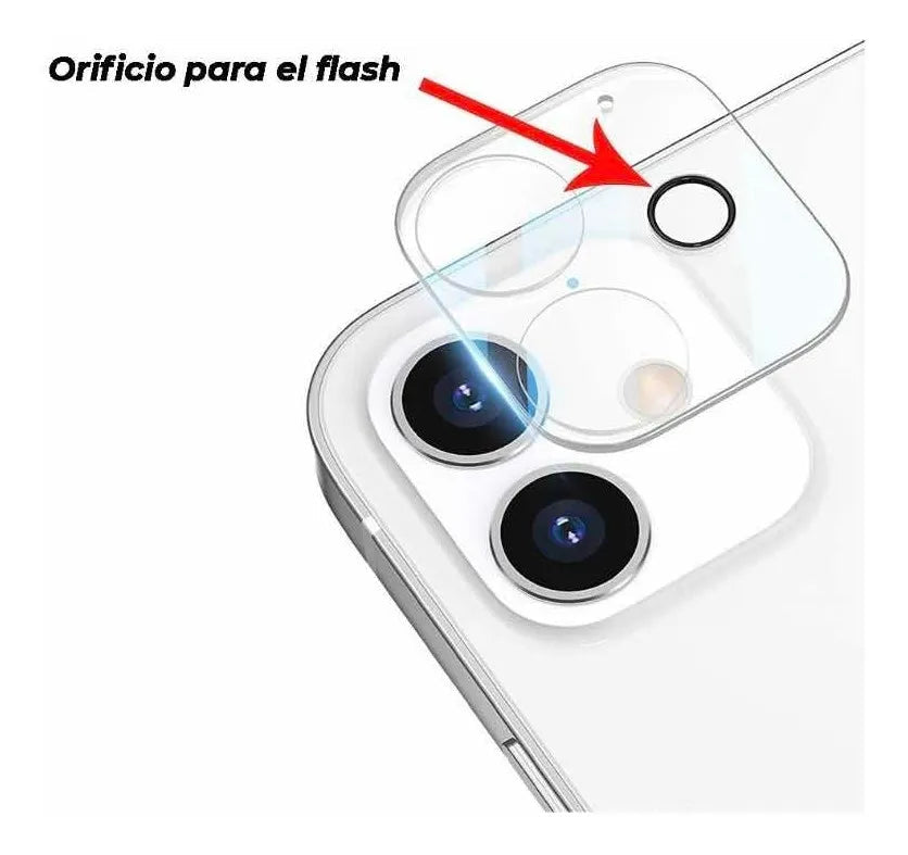 Protector de Cámara iPhone Vidrio Templado HD Anti Rayas 