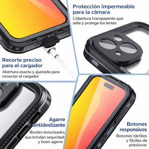 Carcasa Waterproof para iPhone Protección Impermeable y Antigolpes 