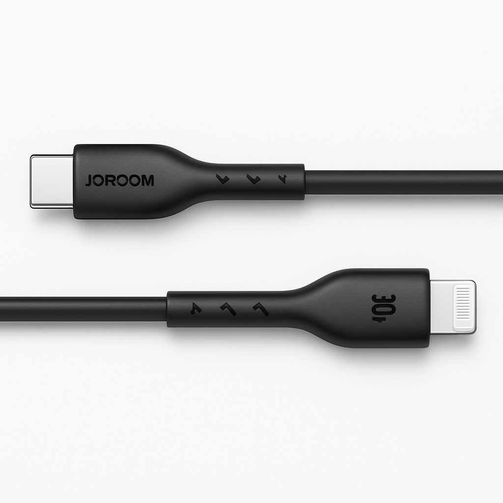 Cable Tipo-C a Lightning 30W 1M Negro