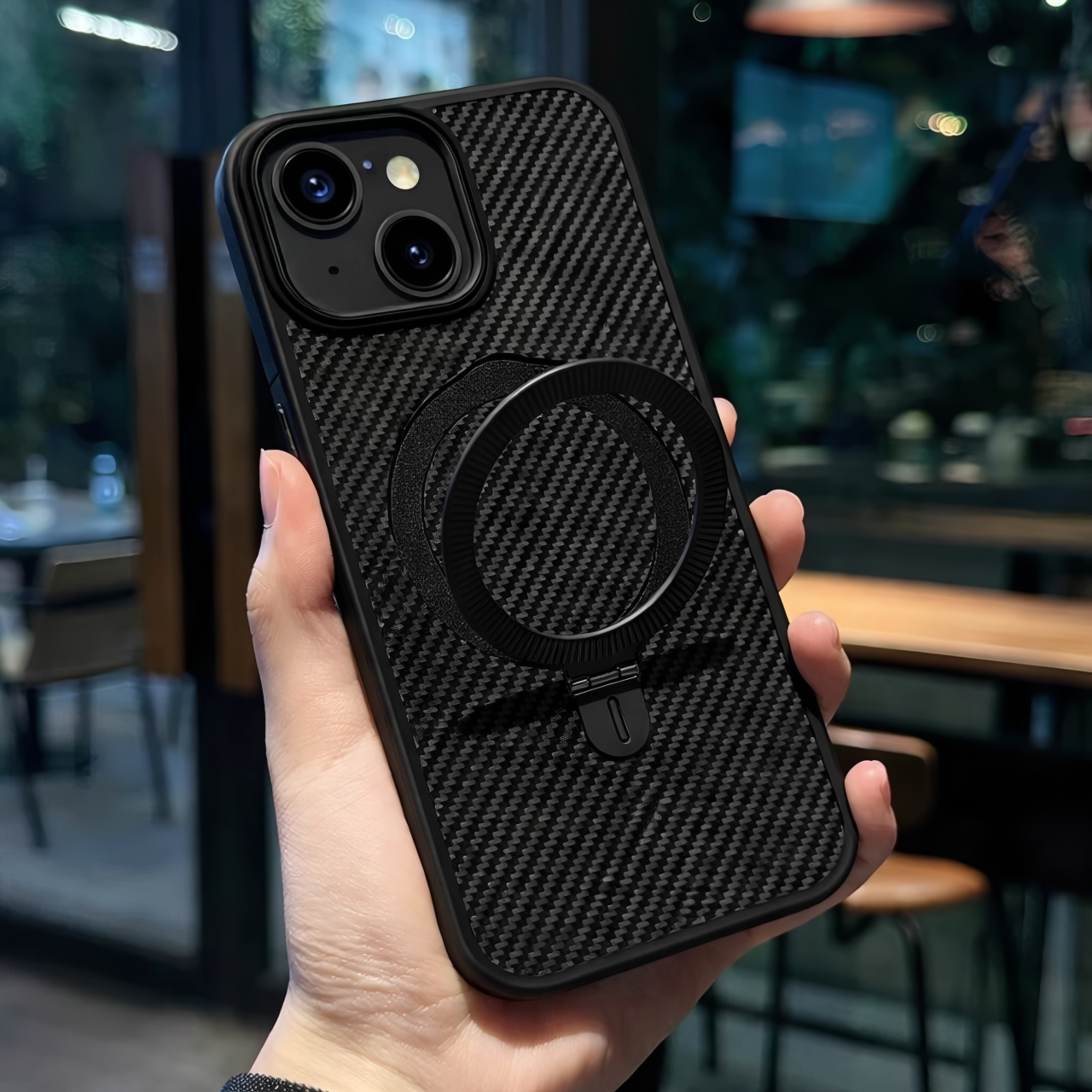 Carcasa de Fibra de Carbono para iPhone Ultra Resistente Antigolpes 