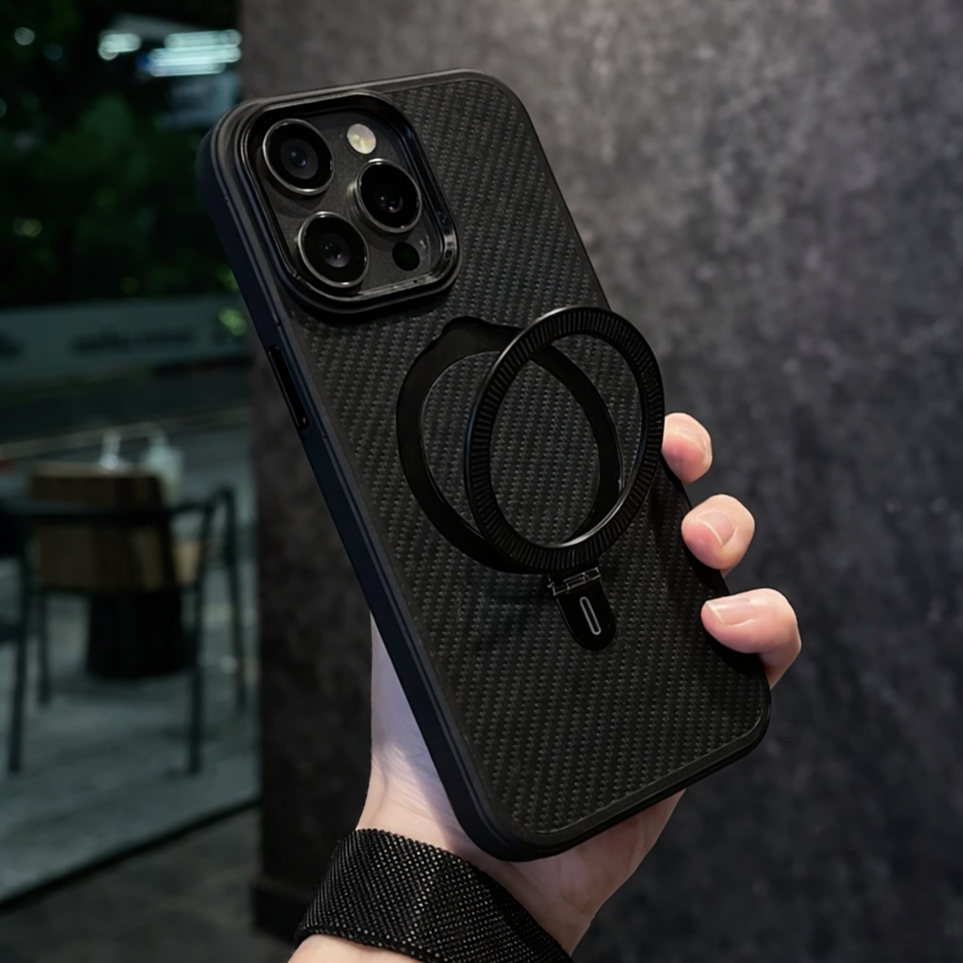 Carcasa de Fibra de Carbono para iPhone Ultra Resistente Antigolpes 