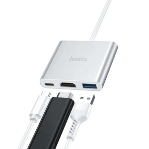 Hub Adaptador USB-C a HDMI + USB + USB-C Hoco 