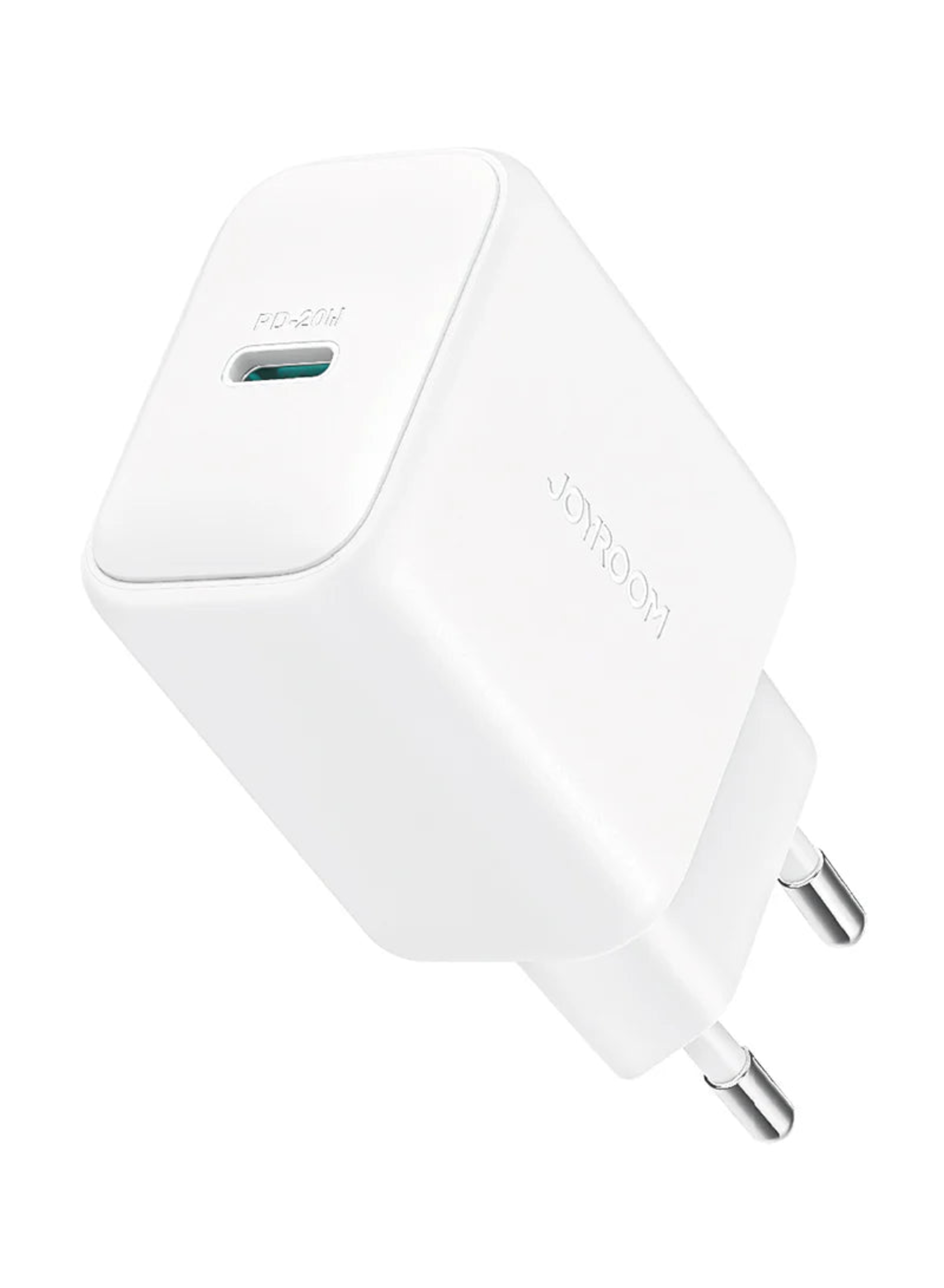 Cargador USB-C 20W Joyroom Carga Rápida Blanco / Negro 