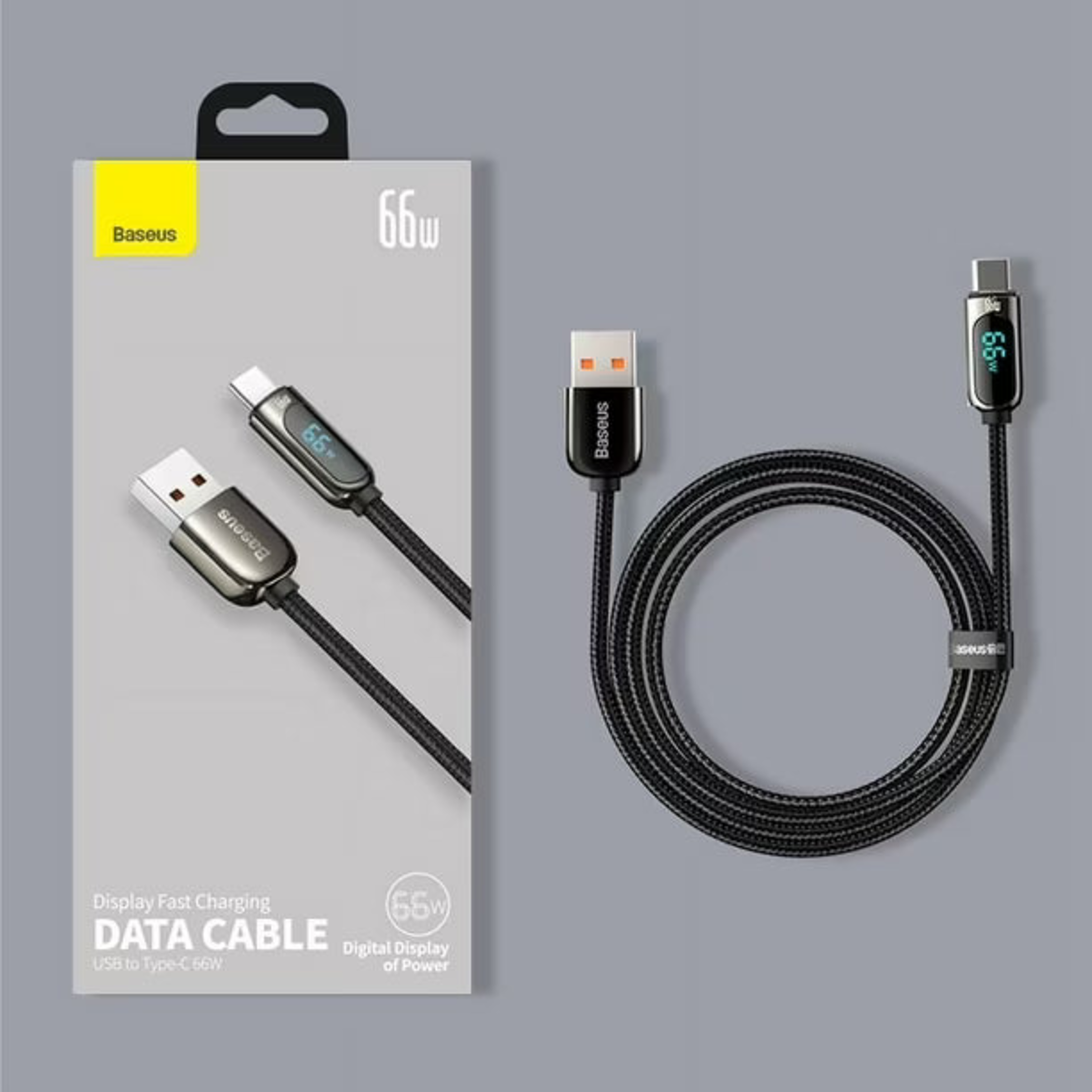 Cable USB-A a USB-C 66W Carga Rápida 2 m – Baseus 