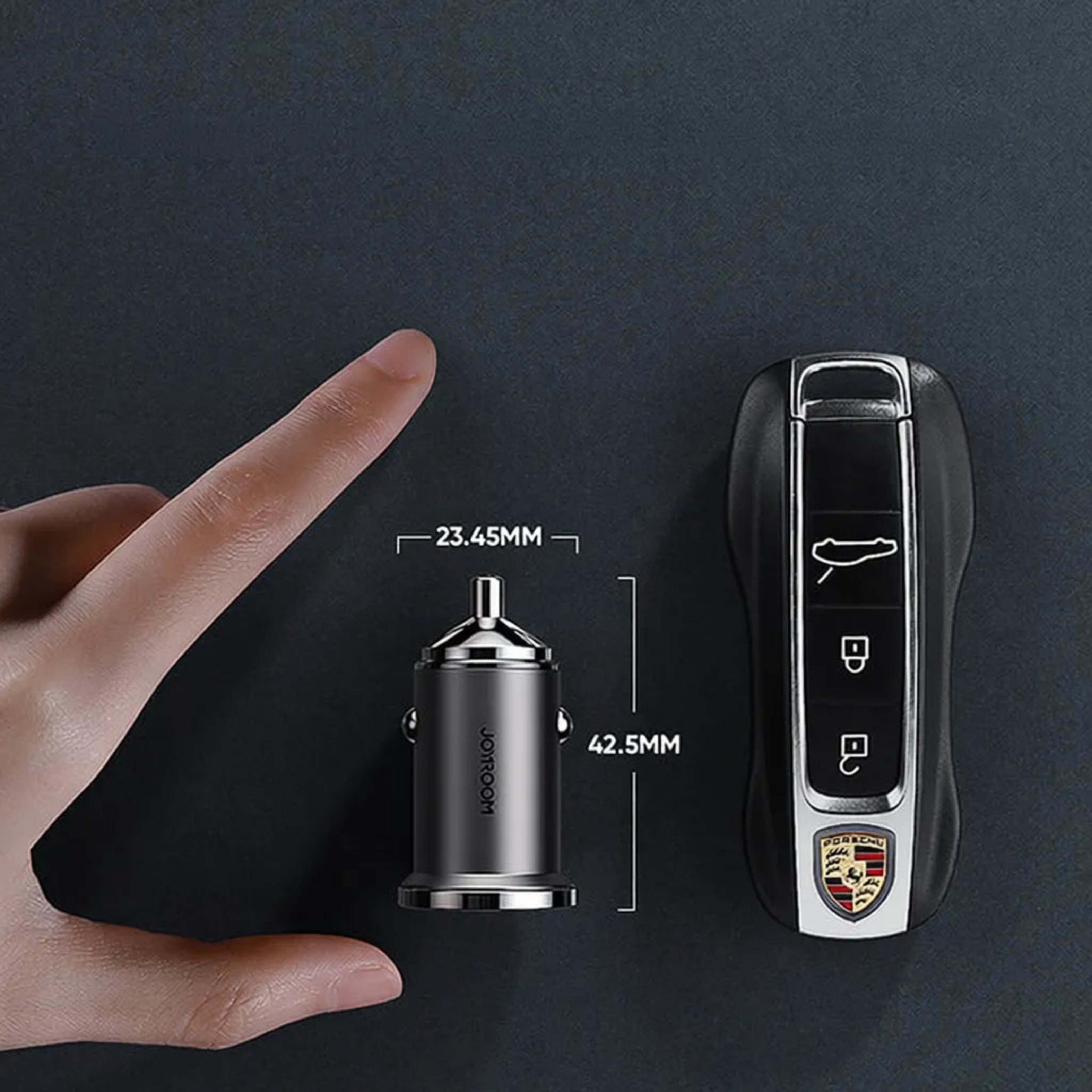 Cargador de Auto Joyroom Metálico USB + USB-C 45W 