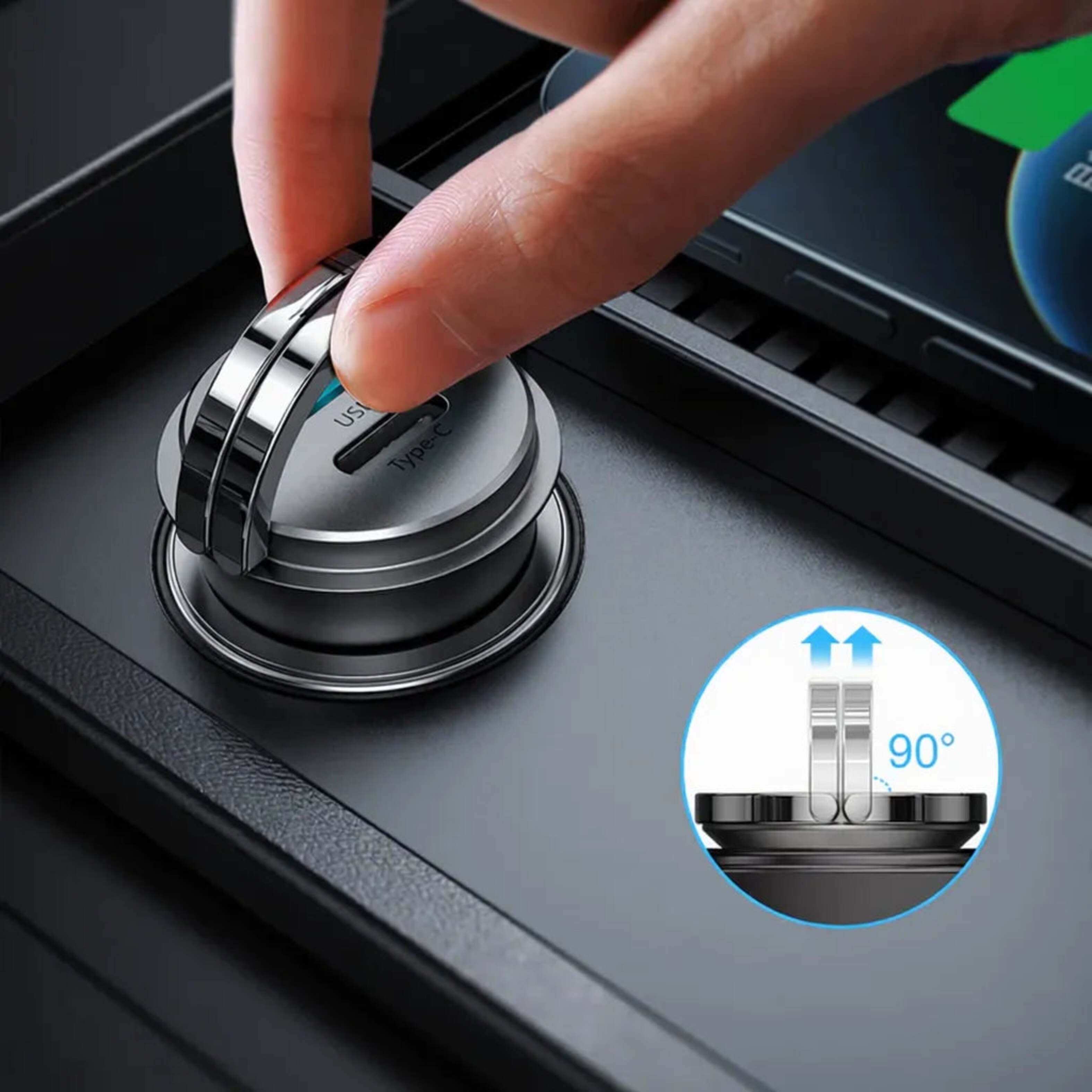 Cargador de Auto Joyroom Metálico USB + USB-C 45W 