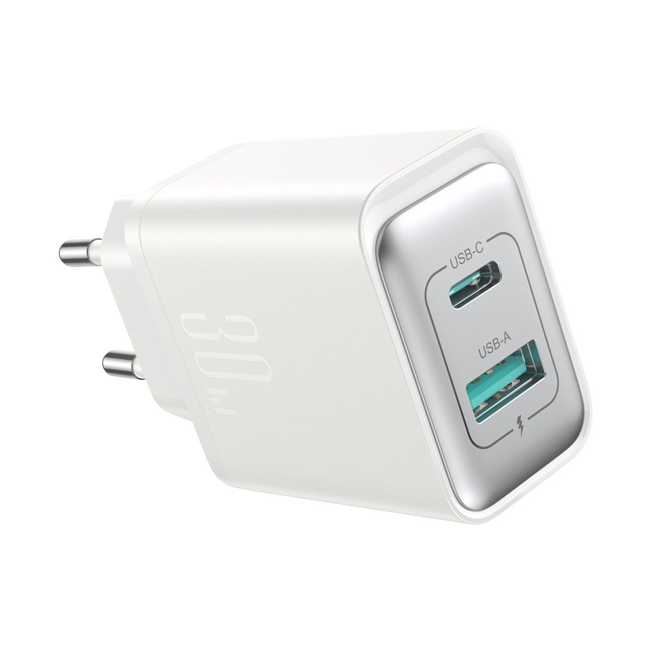 Cargador 30W Dual (USB-C + USB-A)