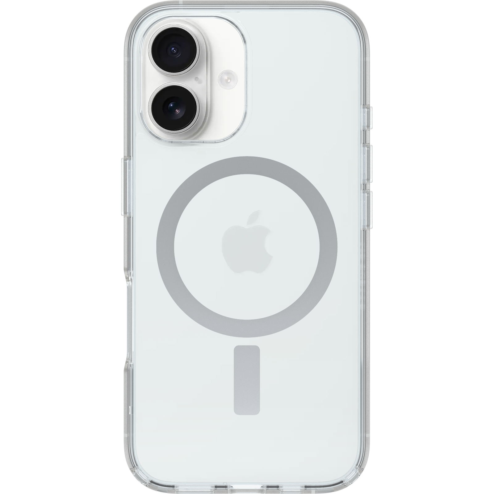 Carcasa OtterBox Symmetry+ Clear Series Blanca Transparente con MagSafe para iPhone 16
